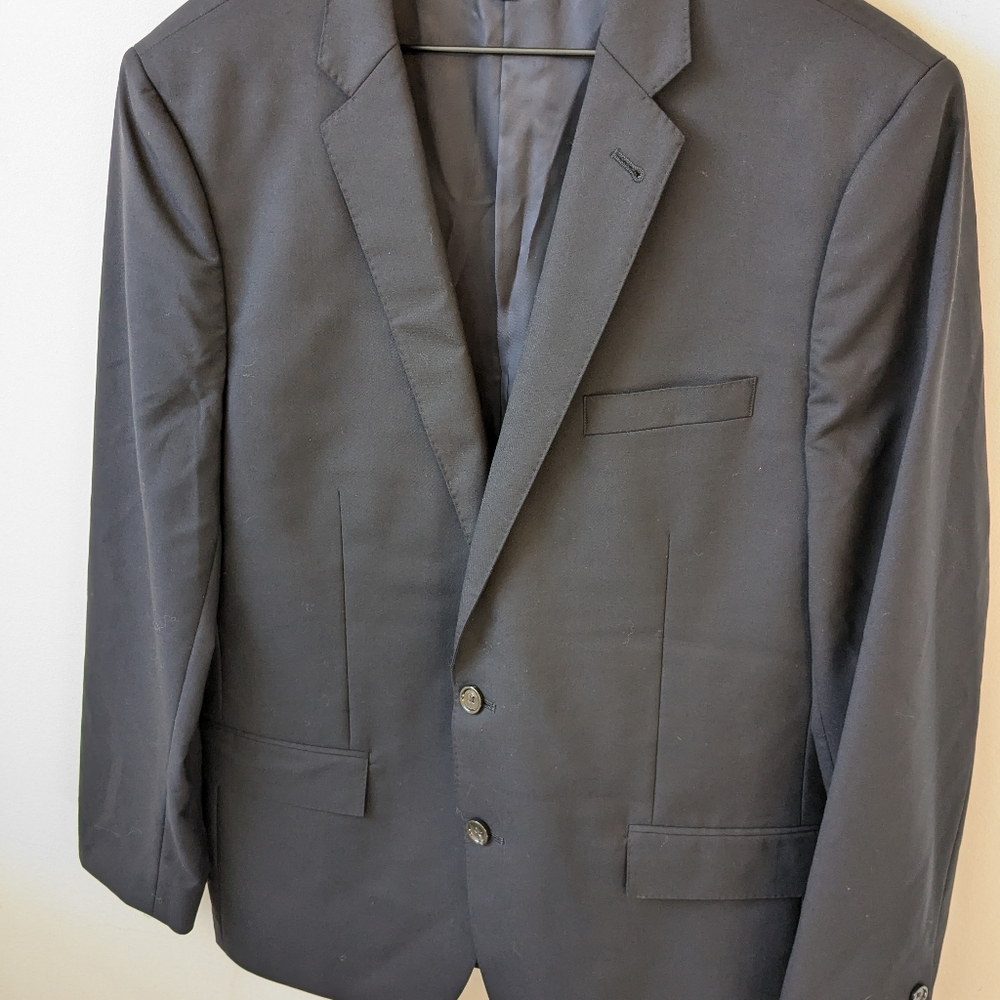 J. Crew Men's Blue Italian Wool Ludlow Jacket  Two Button Blazer Size 44R - Picture 2 of 6